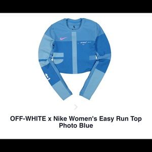 Off White x Nike Easy Run Blue Top